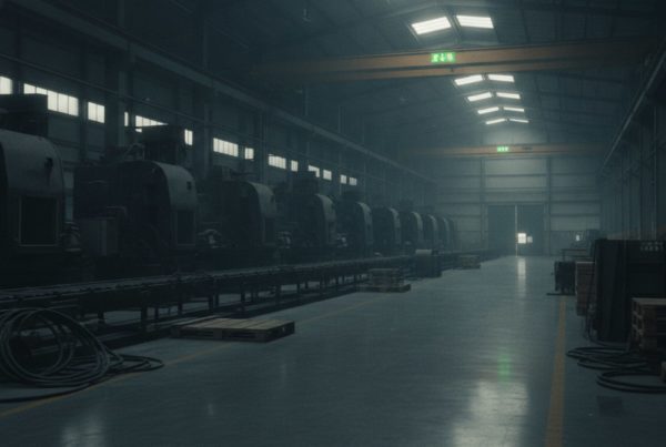 Nave industrial parada con solo la iluminación de emergencia: el coste medio de recuperación de un ciberincidente energético alcanza los 5 millones de dólares