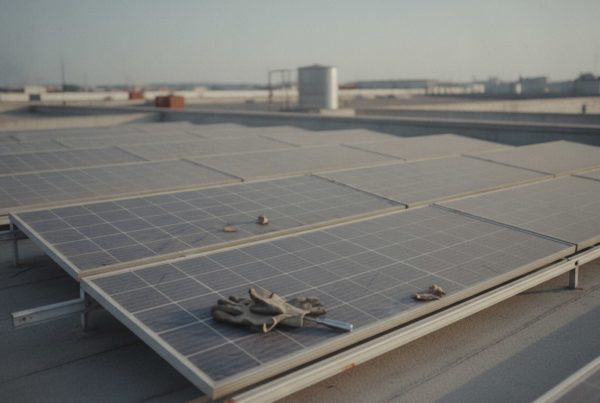 Placas solares con polvo de verano en la cubierta de una nave industrial: el autoconsumo alcanza 8,8 GW en España y las ayudas tienen fecha